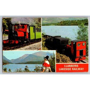 Vintage Llanberis Lakeside Railway Postcard Wales #1631